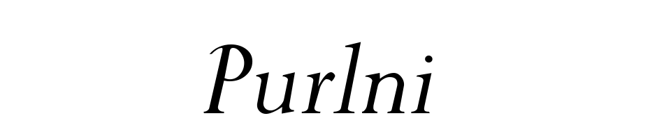 Purloin Italic Font Download Free